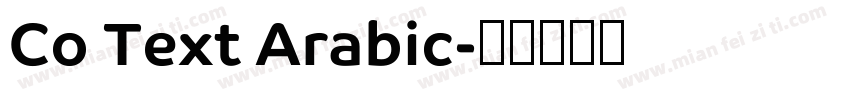Co Text Arabic字体转换